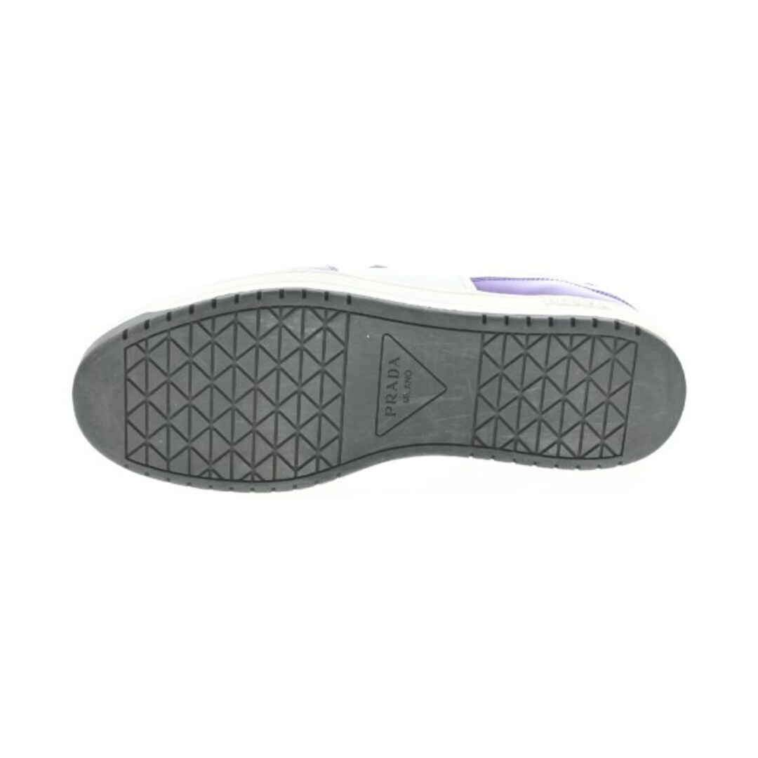 PRADA - PRADA プラダ スニーカー UK7 1/2(26cm位) 白x紫 【古着 PRADA - PRADA プラダ スニーカー UK7 1/2(26cm位) 白x紫 【古着