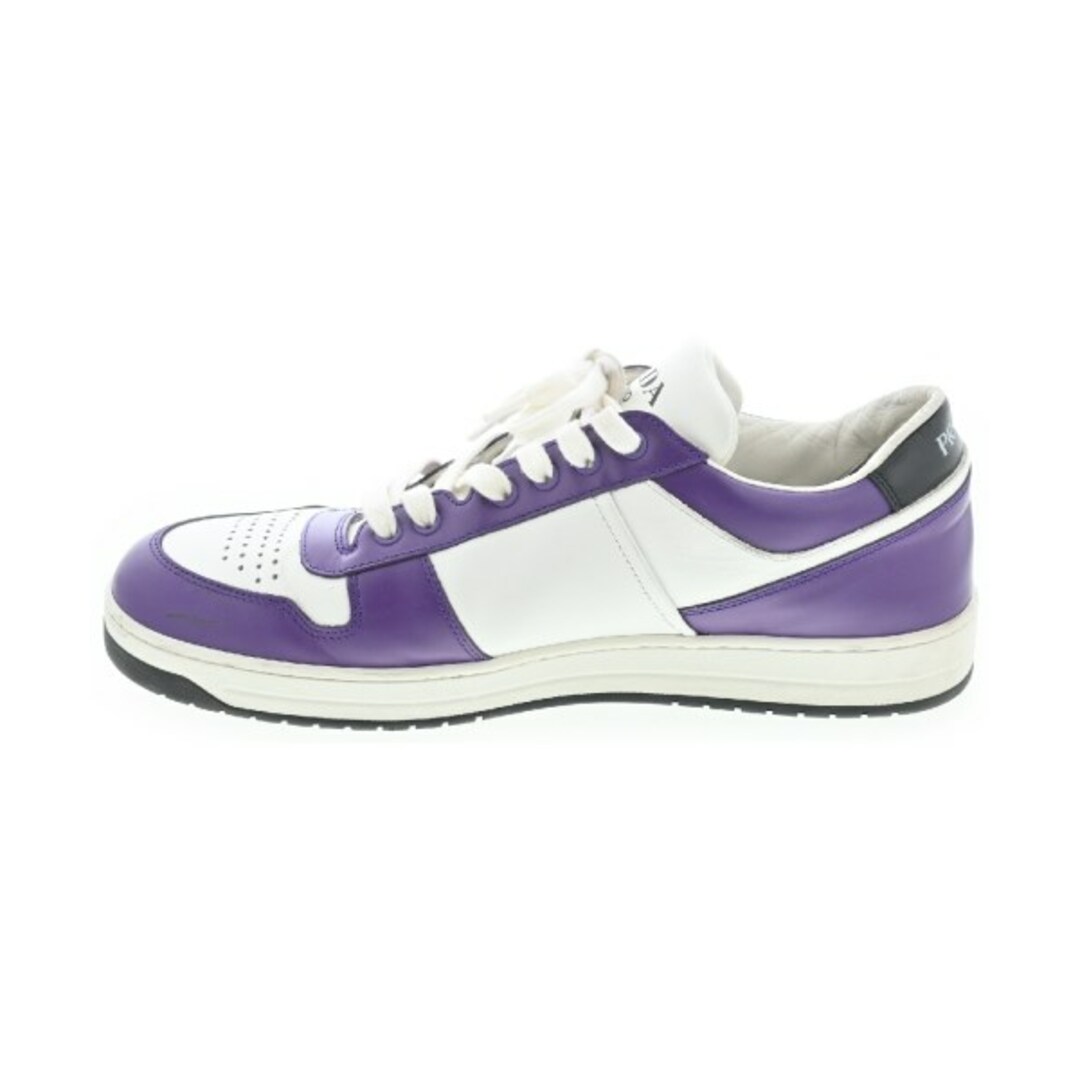 PRADA - PRADA プラダ スニーカー UK7 1/2(26cm位) 白x紫 【古着 PRADA - PRADA プラダ スニーカー UK7 1/2(26cm位) 白x紫 【古着
