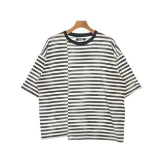 マインデニム(MINEDENIM)のMINEDENIM マインデニム Tシャツ・カットソー L 黒x白(ボーダー) 【古着】【中古】(Tシャツ/カットソー(半袖/袖なし))