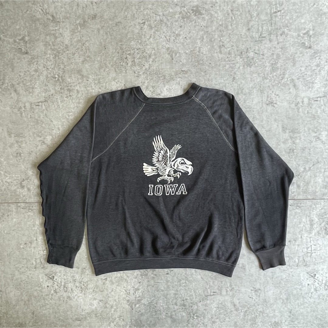 VINTAGE - 60s 70s カラーフロッキー スウェット 黒 墨黒 メンズ VINTAGE - 60s 70s カラーフロッキー スウェット 黒 墨黒 メンズ