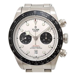 Tudor - 純正ファブリックベルト付き Tudor ブラックベイクロノ Tudor - 純正ファブリックベルト付き Tudor ブラックベイクロノ