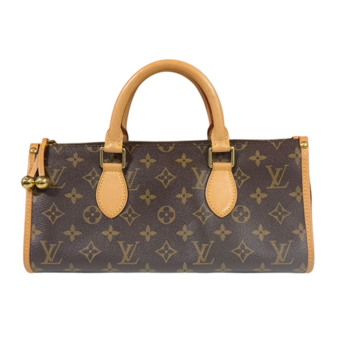 LOUIS VUITTON - ルイヴィトン ポパンクール モノグラム ハンドバッグ モノグラムキャンバス M40009 ブラウン レディース LOUIS VUITTON  中古