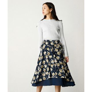 マウジー(moussy)のmoussy♡新作花柄シアースカート(ひざ丈スカート)