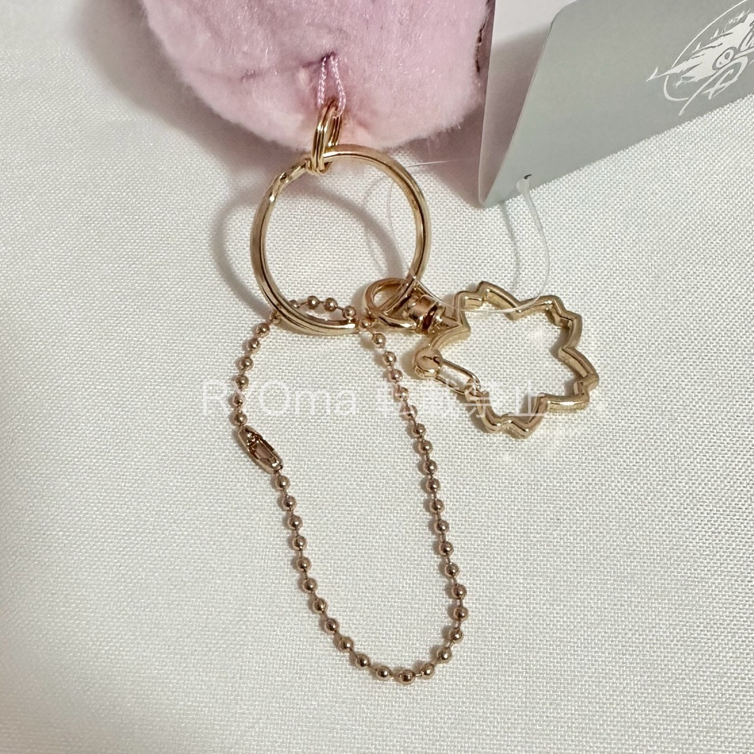 Disney - <新品>スティッチ 桜 ぬいぐるみキーホルダー