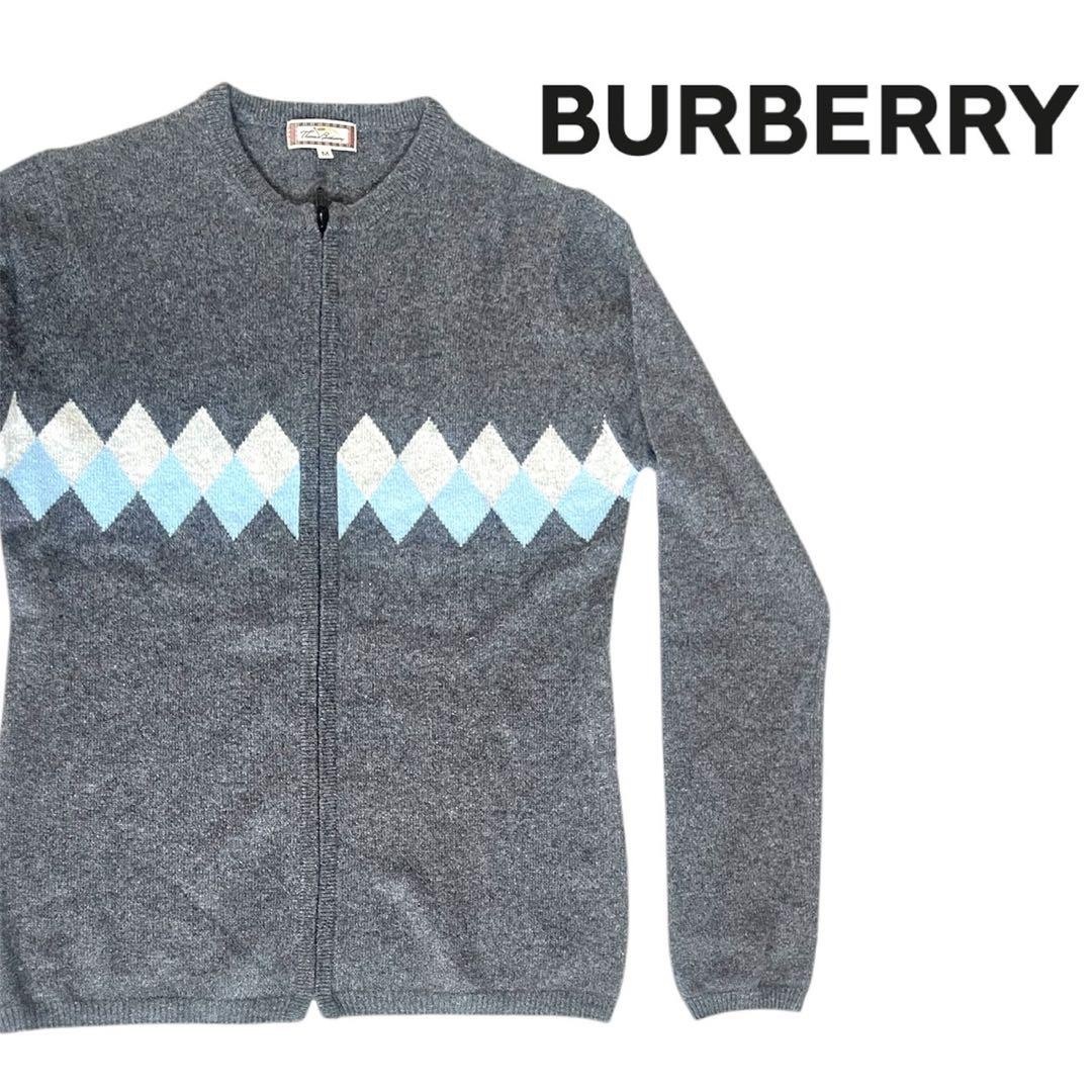 BURBERRY - 【美品】 Thomas BURBERRY カーディガン カシミヤ100％ 長袖