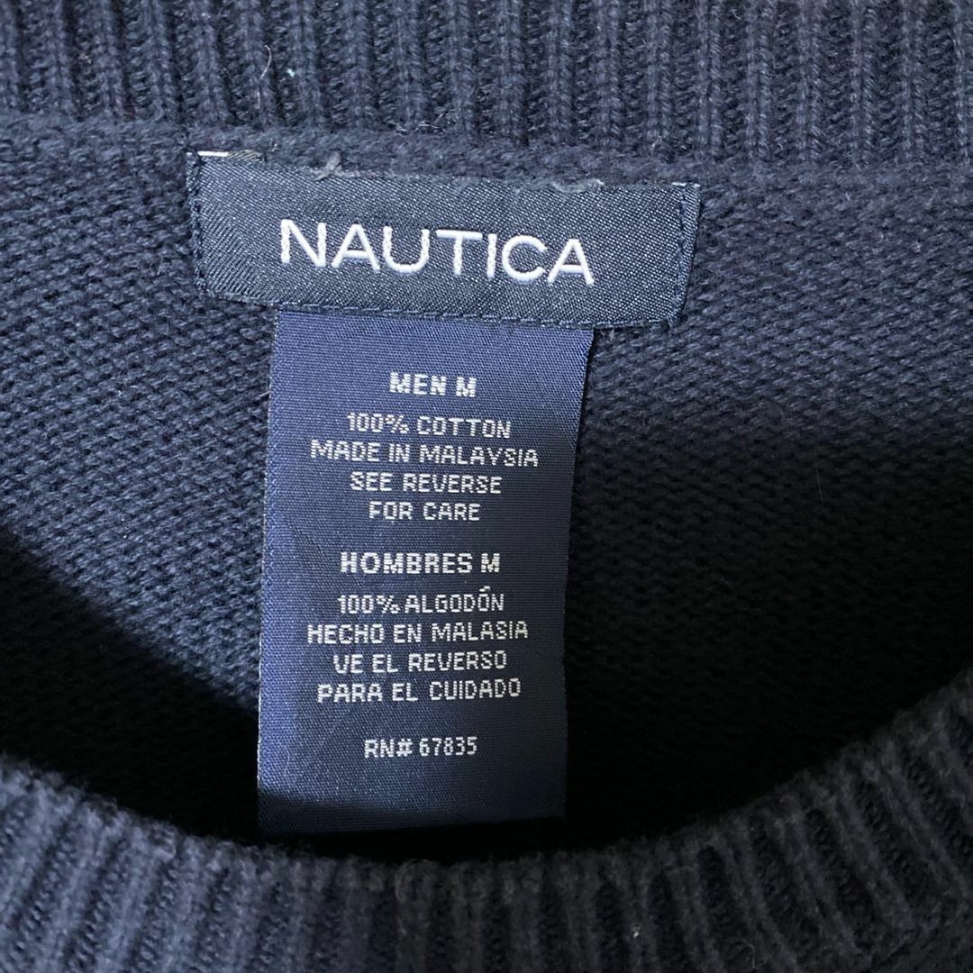NAUTICA - コットン ノーティカ ネイビー メンズ M セーター USA NAUTICA - コットン ノーティカ ネイビー メンズ M セーター USA