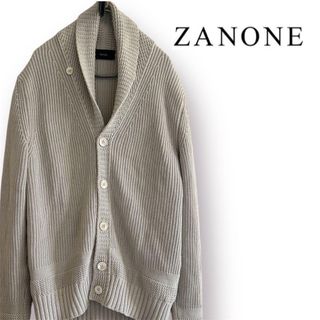ザノーネ(ZANONE)の【美品】 ZANONE ザノーネ カーディガン ベージュ(カーディガン)