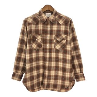 PENDLETON - 【PENDLETON】70s チェック柄ウールボード長袖 PENDLETON - 【PENDLETON】70s チェック柄ウールボード長袖