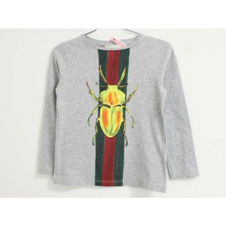 グッチ(GUCCI)のグッチ 長袖カットソー 100cm キッズ 男児 グレー【中古】 【新入荷!】 〓(Tシャツ/カットソー)