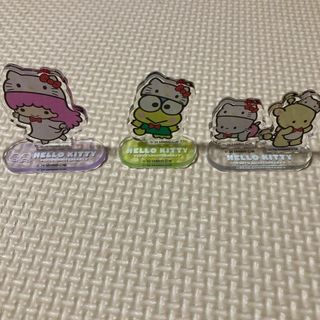 ハローキティ50周年記念アクリルスタンド3体セット　アニバーサリー　キティちゃん(その他)