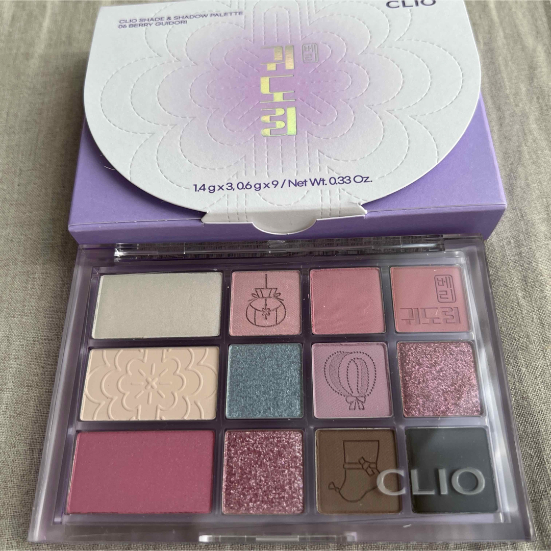 CLIO(クリオ)の【新品】CLIOシェードアンドシャドウパレット06 ベリーイヤーマフ コスメ/美容のベースメイク/化粧品(アイシャドウ)の商品写真