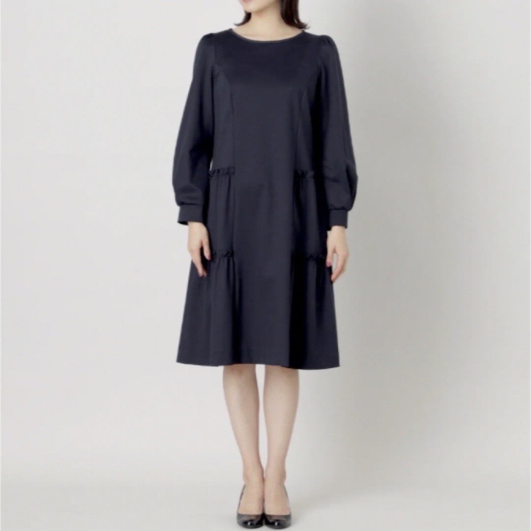高品質 46大きいサイズ 新品50600円♡上品ティアード トゥービーシック ワンピース