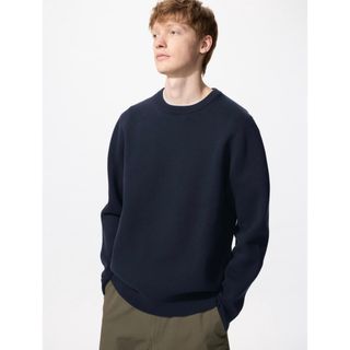 UNIQLO - ユニクロ カシミヤクルーネックセーター 紺XL今期新品 UNIQLO - ユニクロ カシミヤクルーネックセーター 紺XL今期新品