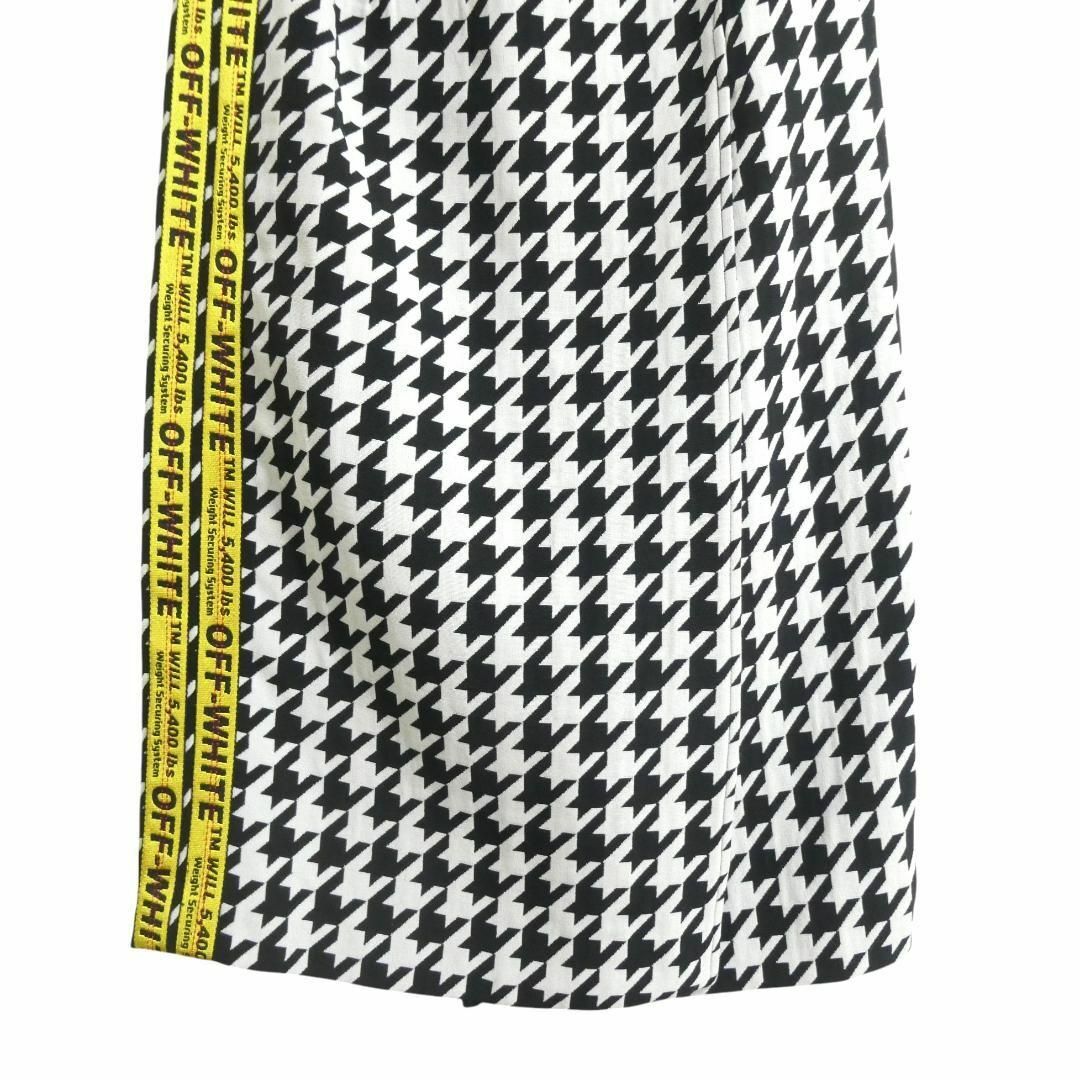 Off-White - 極美品 オフホワイト サイドライン 千鳥格子柄 Off-White - 極美品 オフホワイト サイドライン 千鳥格子柄