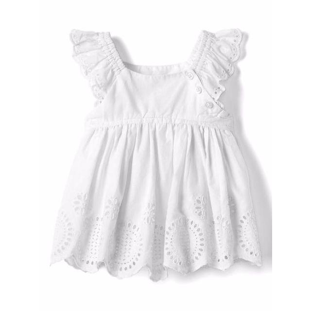 babyGAP(ベビーギャップ)の週末限定価格　 GAP　新商品　新品★アイレット フラッタースリーブトップス キッズ/ベビー/マタニティのベビー服(~85cm)(ワンピース)の商品写真