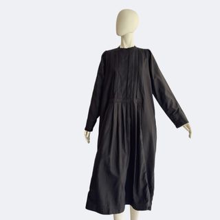 45R - 【美品】 45R リネンツイードワンピース ロング 45R - 【美品】 45R リネンツイードワンピース ロング