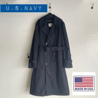 ワイパー(WAIPER)のUSED 米軍 U.S. NAVY ブラックトレンチコート ライナー付き 42L(トレンチコート)