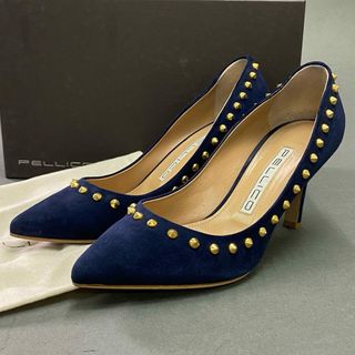 PELLICO - ペリーコ チャンキーヒール パンプス スエード ポイン PELLICO - ペリーコ チャンキーヒール パンプス スエード ポイン