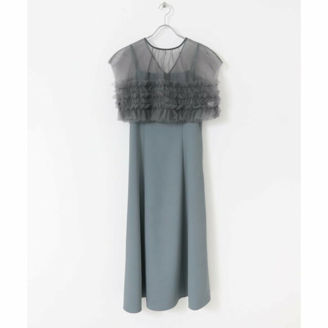 URBAN RESEARCH ROSSO(アーバンリサーチロッソ)の【blue】チュールフリルドレス レディースのワンピース(ロングワンピース/マキシワンピース)の商品写真