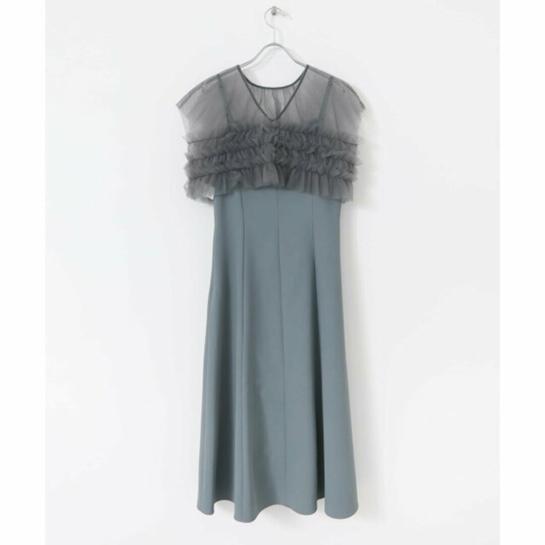 URBAN RESEARCH ROSSO(アーバンリサーチロッソ)の【blue】チュールフリルドレス レディースのワンピース(ロングワンピース/マキシワンピース)の商品写真