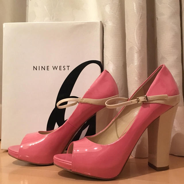 NINE WEST(ナインウエスト)の最終値下げ♡美品 NINE WEST♡オープントゥパンプス♡ レディースの靴/シューズ(ハイヒール/パンプス)の商品写真