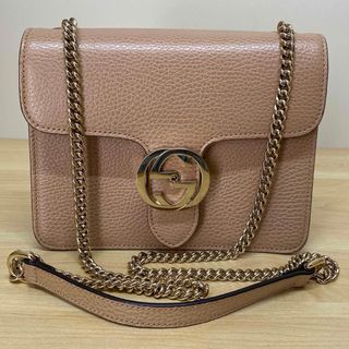 GUCCI - 極美品 GUCCI GGマーモント ショルダーバッグ ベージュ GUCCI - 極美品 GUCCI GGマーモント ショルダーバッグ ベージュ