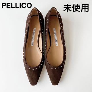 PELLICO - ペリーコ チャンキーヒール パンプス スエード ポイン PELLICO - ペリーコ チャンキーヒール パンプス スエード ポイン