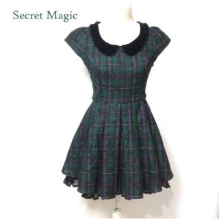 シークレットマジック(Secret Magic)のシークレットマジック チェック柄ワンピ/クラロリ 110508(ひざ丈ワンピース)