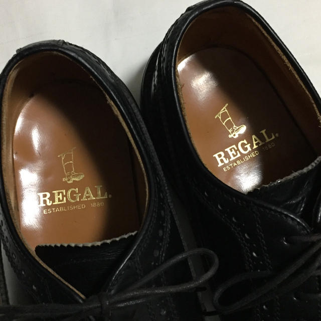 REGAL(リーガル)のREGALリーガル ウイングチップレザーシューズ25EE メンズの靴/シューズ(ドレス/ビジネス)の商品写真