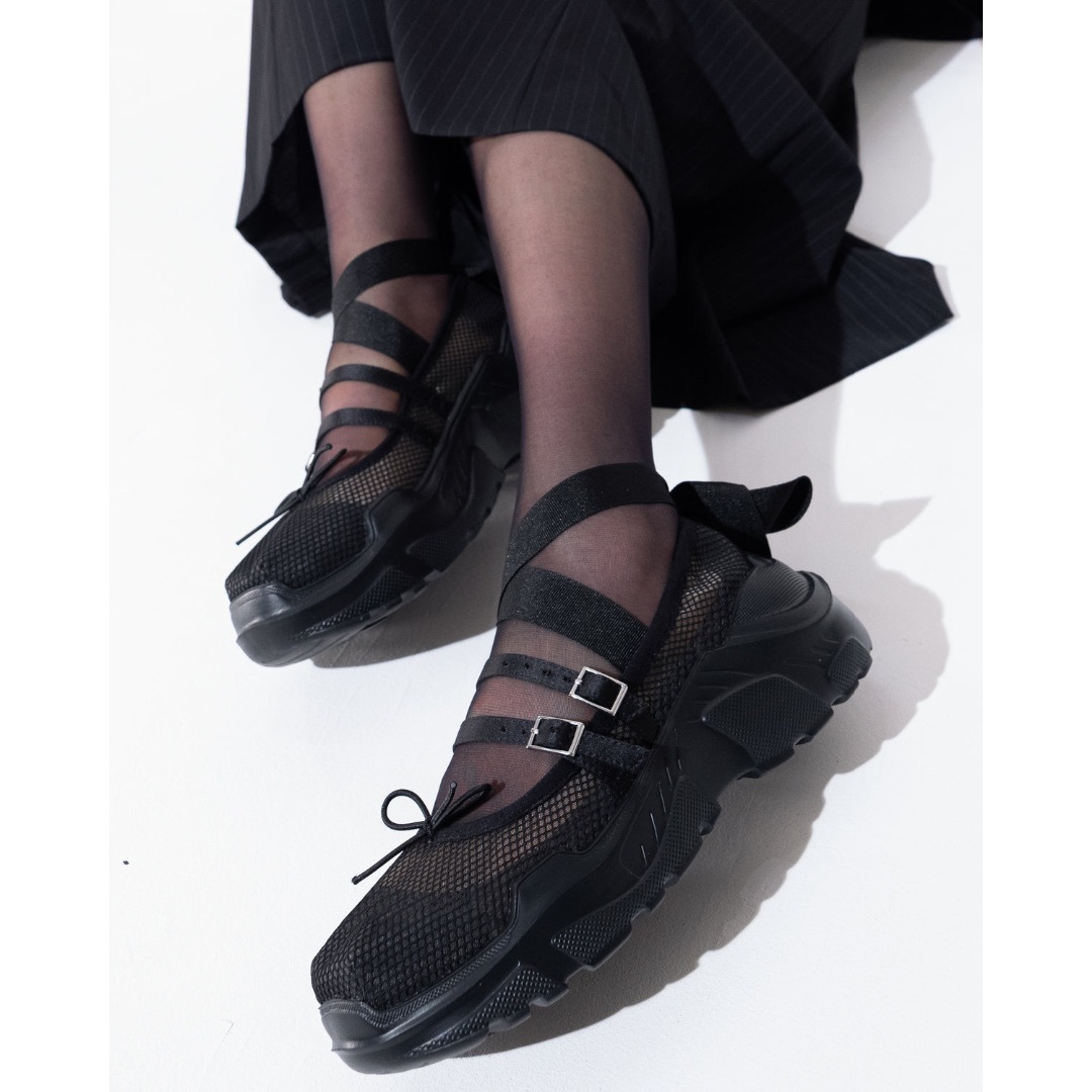 STUDIOUS - （24cm目安）Giselle Mesh BK×BK
