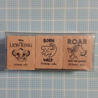 ディズニー(Disney)のDisney The Lion King ラバースタンプミニ 3P ディズニー(キャラクターグッズ)