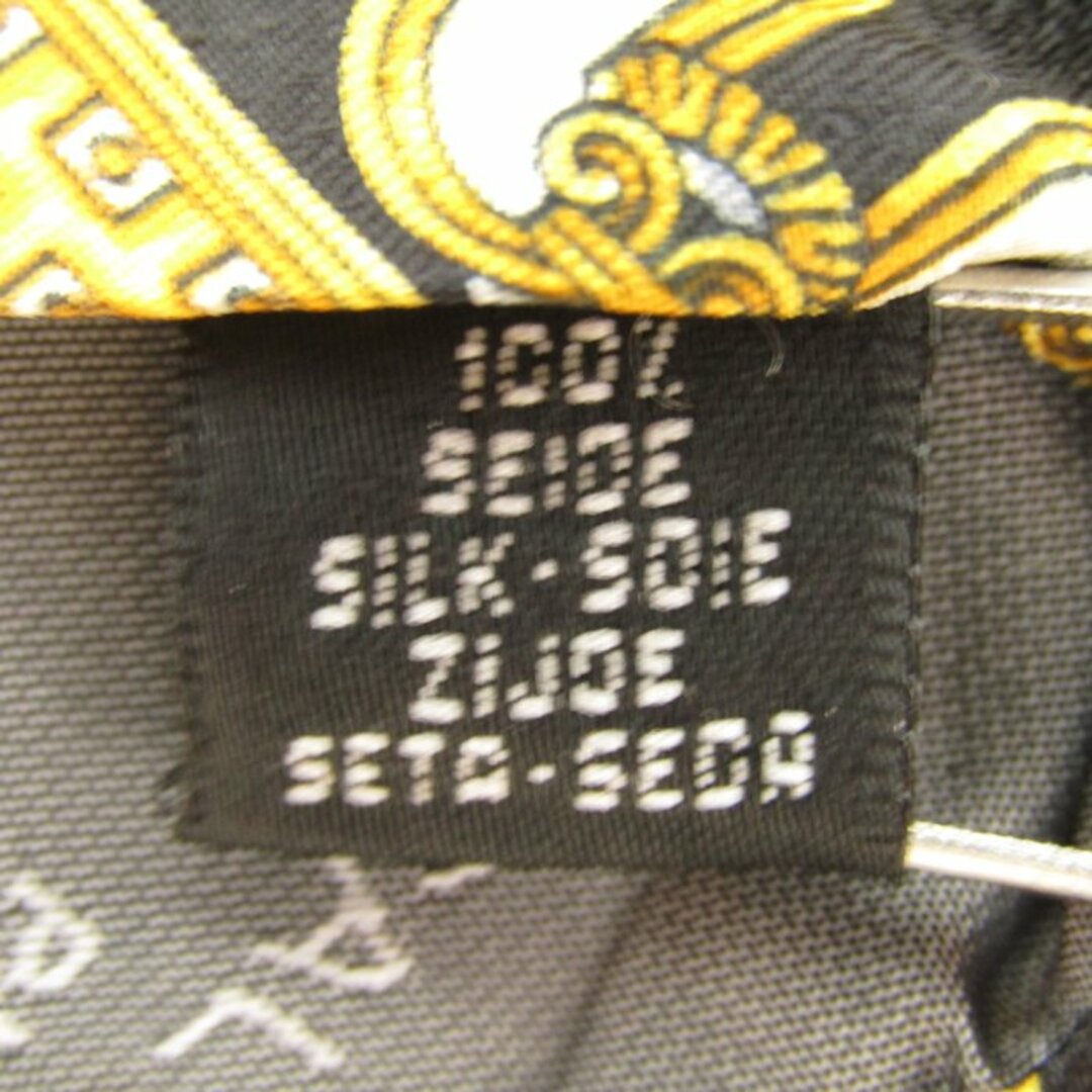 パスカルモラビト ブランド ネクタイ シルク バロック柄 小紋柄 総柄 ワイドタイ PO メンズ ブラック PASCAL MORABITO メンズのファッション小物(ネクタイ)の商品写真