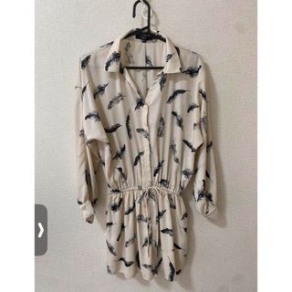 デュラス(DURAS)のduras フェザー長袖コンビネゾン　デュラス(オールインワン)