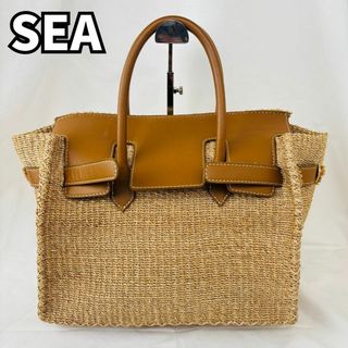 SEA - シー かごバッグ レディース ライトベージュ×ベージュ SEA - シー かごバッグ レディース ライトベージュ×ベージュ