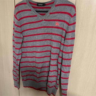 BURBERRY - 美品 BURBERRY バーバリー 22SS ロゴ ウール ニット BURBERRY - 美品 BURBERRY バーバリー 22SS ロゴ ウール ニット