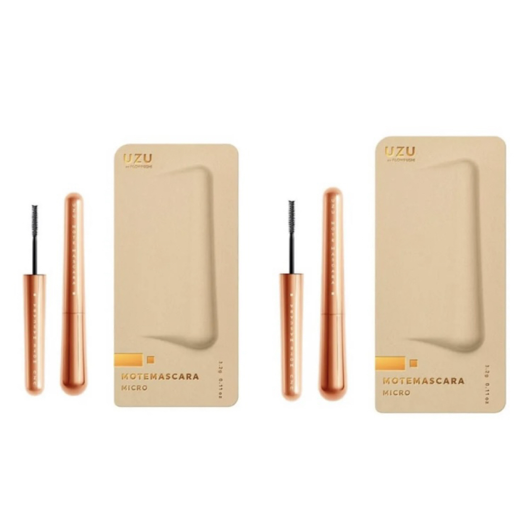 FLOWFUSHI(フローフシ)の2本セット 新品未使用 UZU 38℃ MOTE MASCARA オレンジ コスメ/美容のベースメイク/化粧品(マスカラ)の商品写真