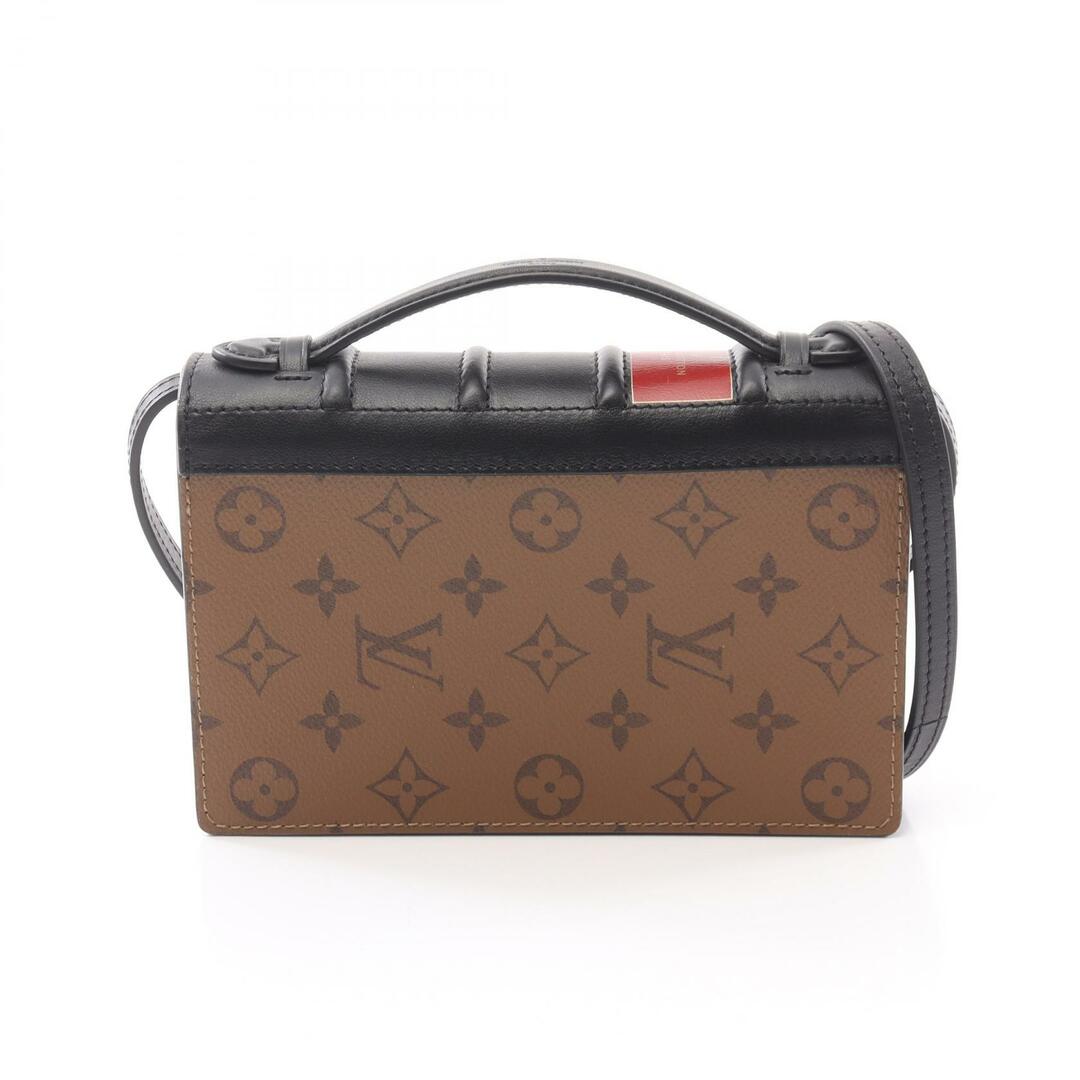 LOUIS VUITTON - ルイ・ヴィトン LOUIS VUITTON ブック ウォレット オン チェーン ショルダーバッグ バッグ PVCコーティングキャンバス レザー モノグラム・リバース レディース ブラウン系 / ブラック系 M81830 【中古】