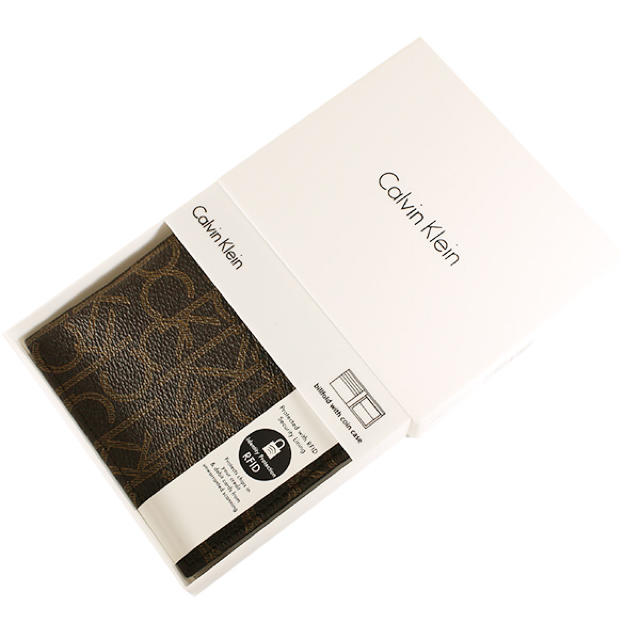 Calvin Klein(カルバンクライン)のカルバンクライン 財布 二つ折り メンズ モノグラム レザー 79463 新品 メンズのファッション小物(折り財布)の商品写真