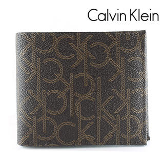 カルバンクライン(Calvin Klein)のカルバンクライン 財布 二つ折り メンズ モノグラム レザー 79463 新品(折り財布)