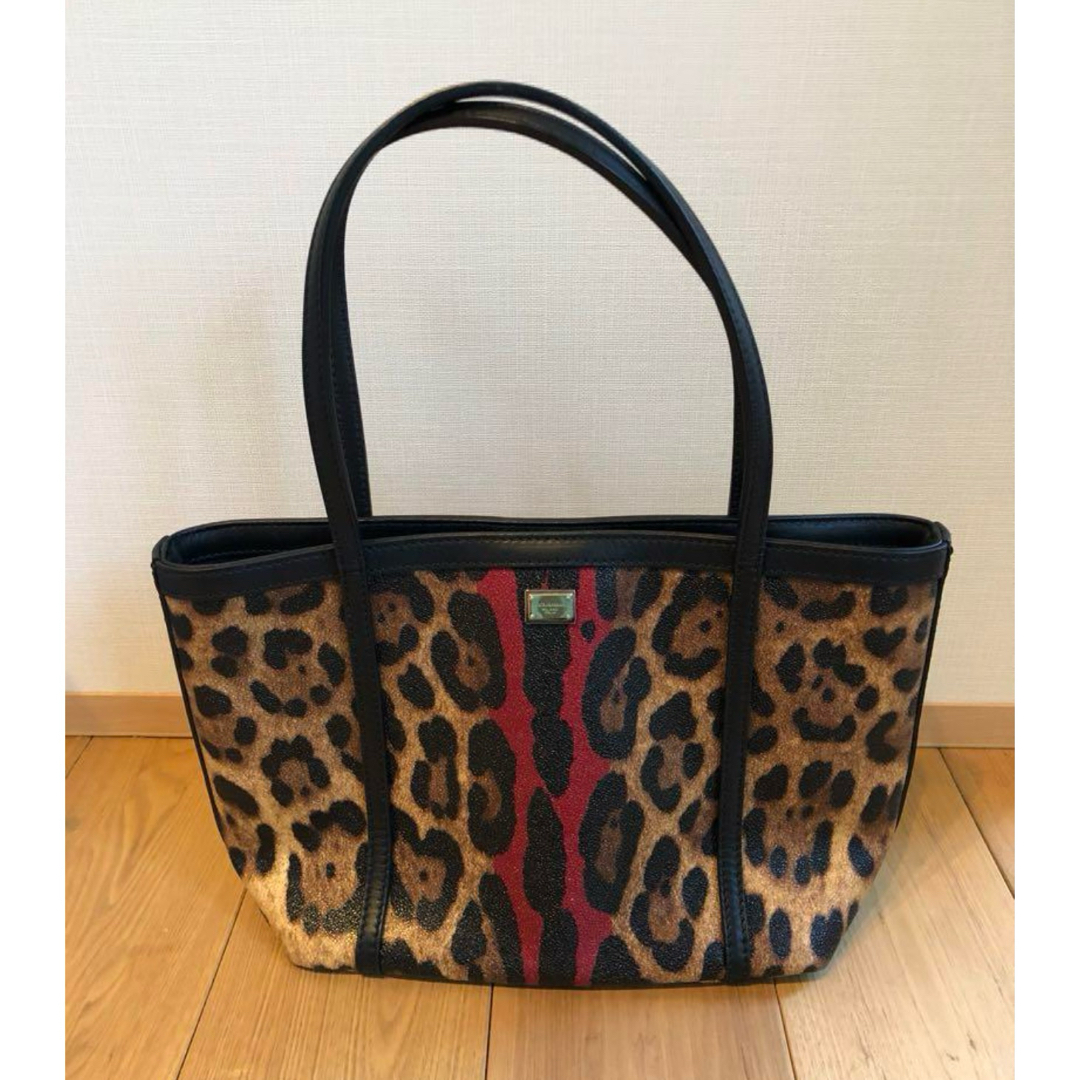 DOLCE&GABBANA - ドルチェ&ガッバーナ　レオパード柄　バイカラートートバッグ　豹柄　ドルガバ