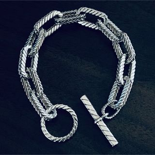 ティファニー(Tiffany & Co.)のヴィンテージ ティファニー テクスチャード チェーン トグル ブレスレット(ブレスレット)
