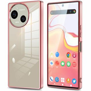 AQUOS R9 ケース クリア 透明 アクオスアール9 SH-51E スマホケ(その他)