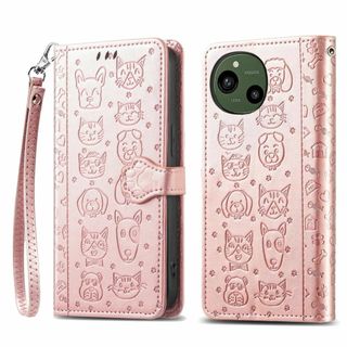 AQUOS R9 犬猫 手帳型ウォレットケース Sharp aquos r9 a(その他)