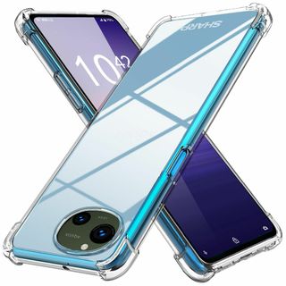AQUOS R9 用 ケース クリア SH-51E 用 ケース 薄型 グラデーシ(その他)