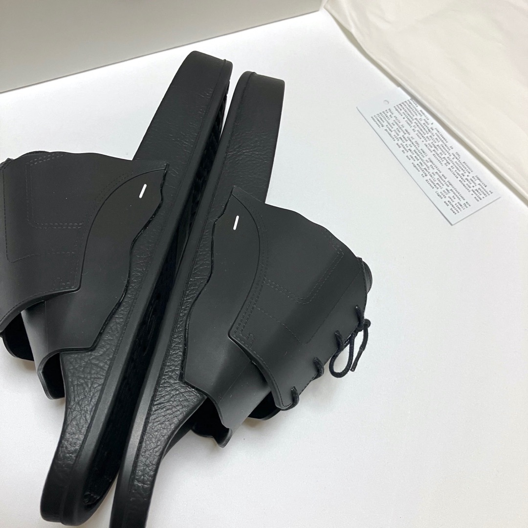新品 23ss ＊Maison Margiela＊ レースアップサンダル 黒 Maison Margiela（旧Maison Martin Margiela） - 新品 43 23ss