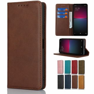 【色:レトロダークブラウン_サイズ:SHARP Aquos R9 SH-51E】(その他)