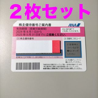 ■2枚セット■ANA 株主優待券 株主優待番号ご案内書 全日空(航空券)