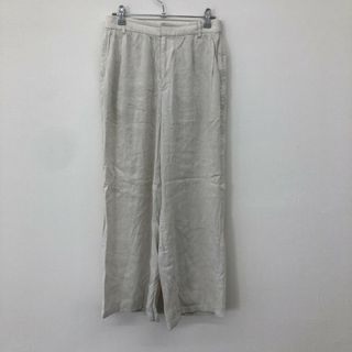 【23区】ニジュウサンク　パンツ　ボトムス　サイズ36　白系　麻　リネン　カジュアル　無地　レディース(その他)