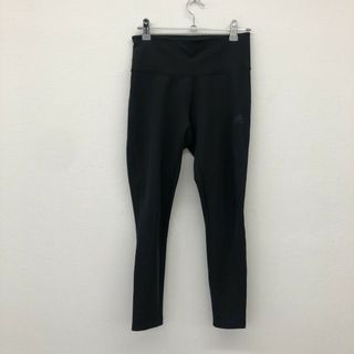 【adidas】アディダス　黒系　M　ストレッチパンツ　スポーツウェア　無地　シンプル(その他)