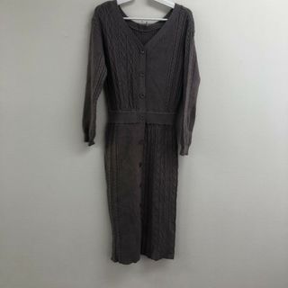 ジルスチュアート(JILLSTUART)の【JILLSTUART】ジルスチュアート ワンピース ニットワンピース 膝丈ワンピース F 紫系 フロントボタン(その他)